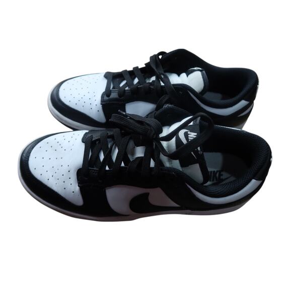 Nike Dunk Low White Black Women's Sneakers 9 - Picture 5 of 10